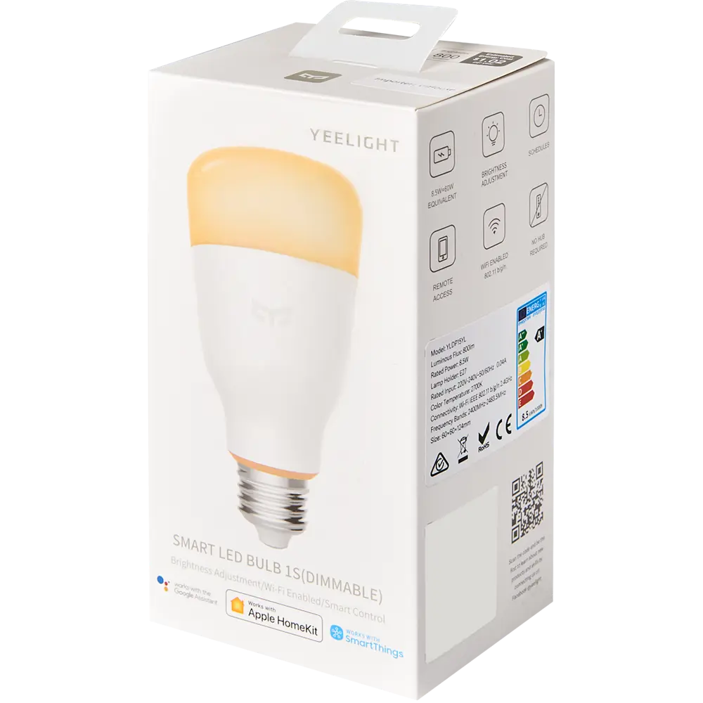 Лампа умная светодиодная Yeelight YLDP15YL E27 220 В 8.5 Вт груша матовая 800 лм, теплый белый свет, для диммера 88266171 STLM-2168390  - Вид №4