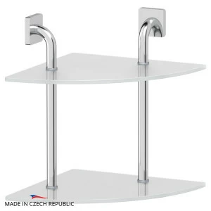 Полка 2-х ярусная угловая 30 см Ellux AVANTGARDE AVA 053