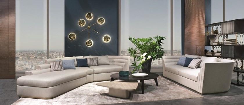 Carpanelli 3-х местный тканевый диван Optical skin Di47 08 - Вид №2