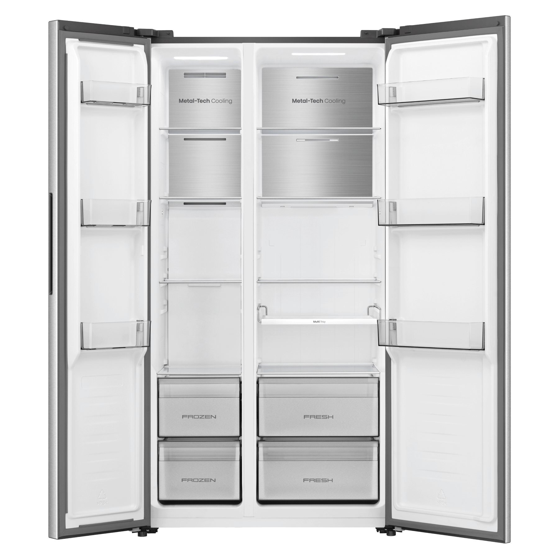 9281297 Холодильник Side by Side   Hisense RS3P538NAIE серебристый STDN-0146204 - Вид №1