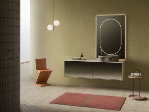 Подвесной умывальник с ящиками