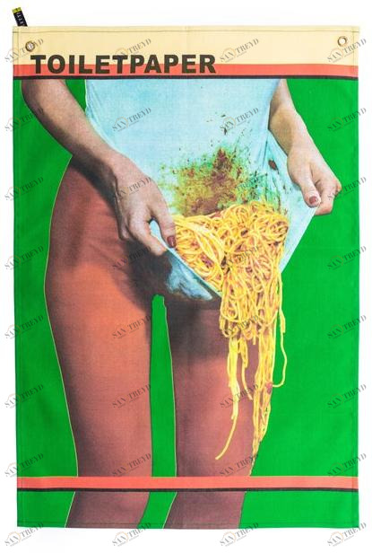 Seletti Хлопковое полотенце Seletti wears toiletpaper sun-id-1378210