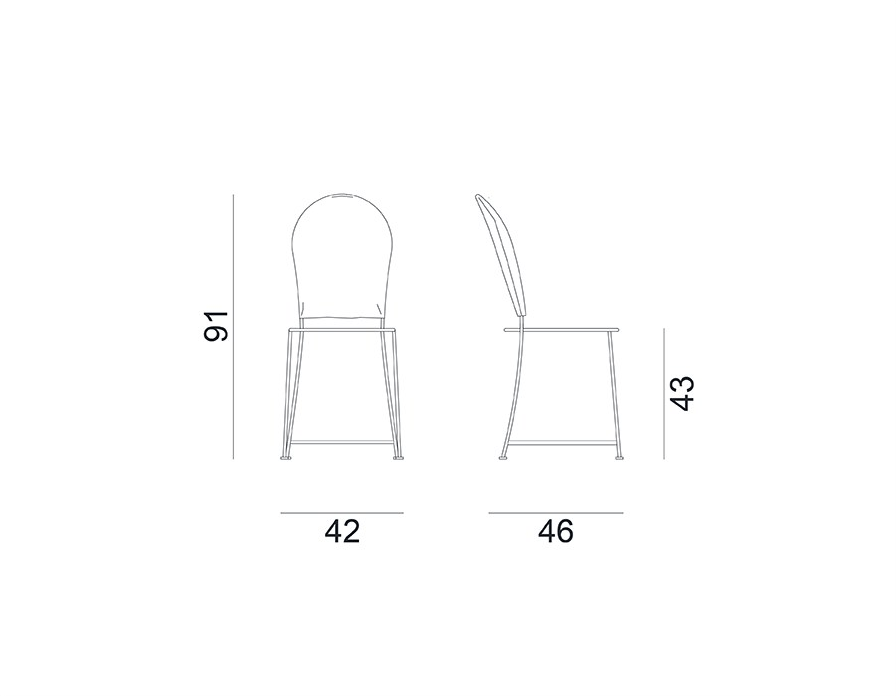 Gervasoni Садовый стул из стали и пвх Gervasoni outdoor sun-id-1350271 - Вид №4
