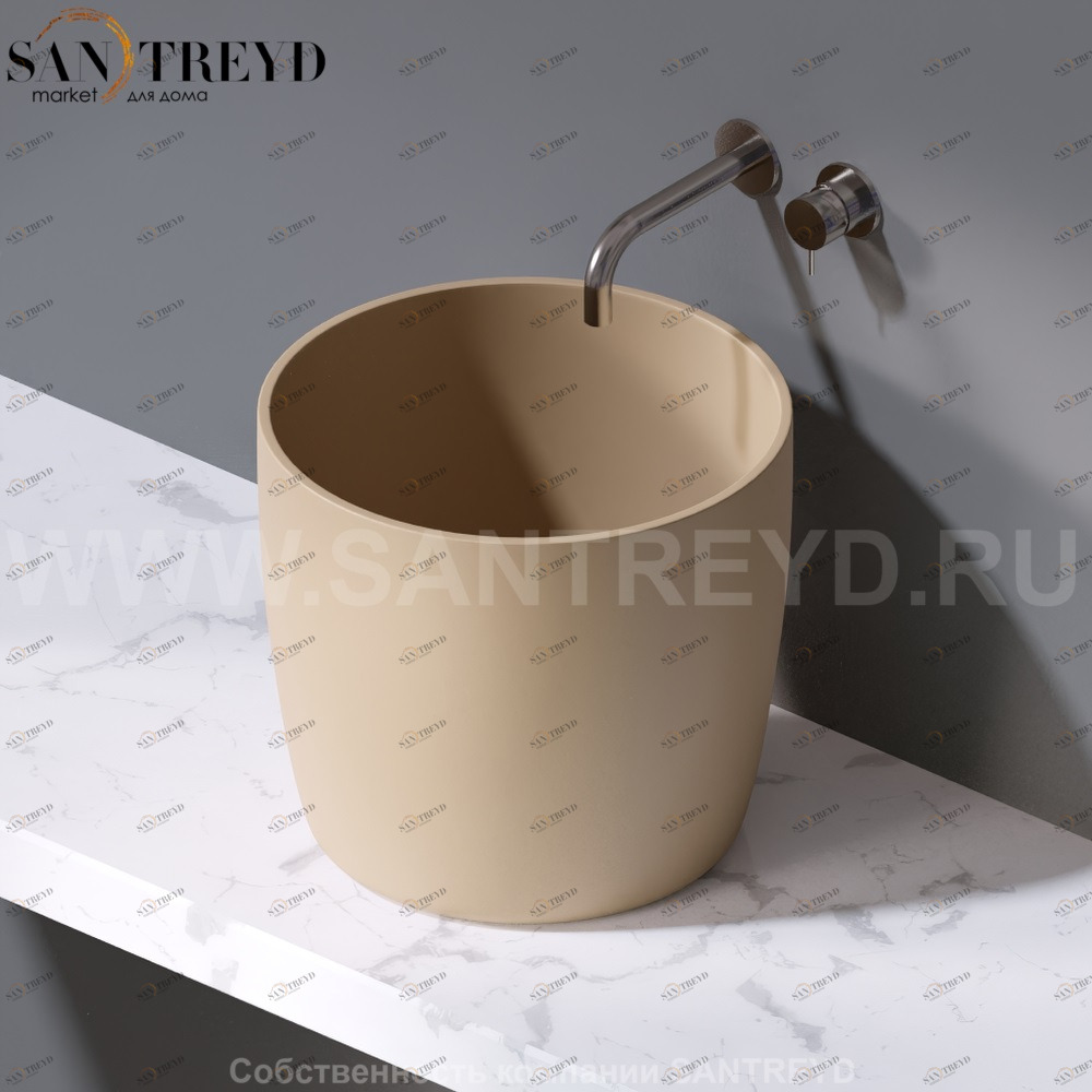 L106.131 Накладная раковина на столешницу  овальная A. e T. Italia PILLAR AeT ITALIA