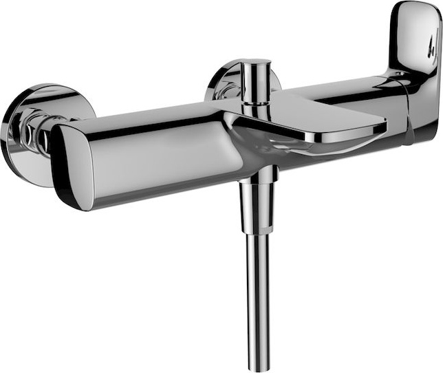 H3217570041361 Однорычажный смеситель для ванны, с гибким душевым шлангом 1500 мм и ручным душем MyCity100 LAUFEN PRO