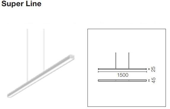 Flos Светодиодная подвесная лампа из экструдированного алюминия Architectural collection - sistemi sun-id-1447779 - Вид №2