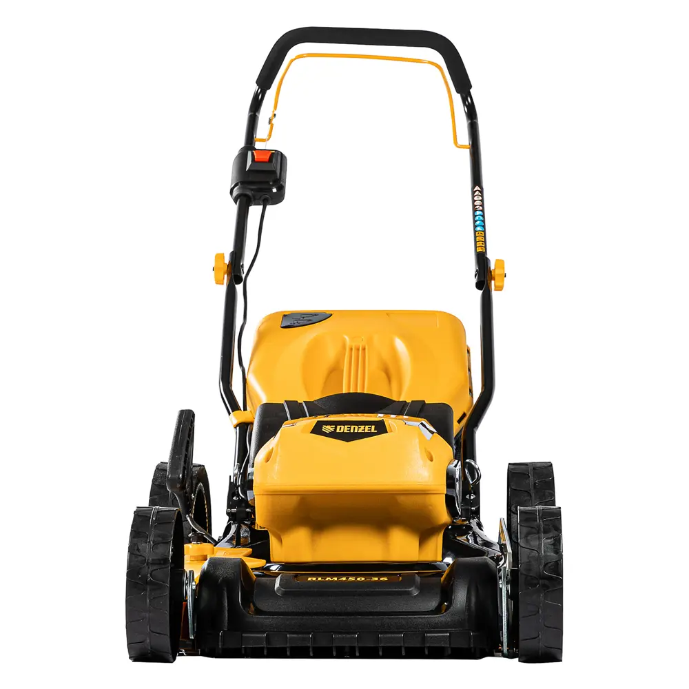 Газонокосилка аккумуляторная бесщеточная Denzel RLM450-36 36 В 45 см 2x4 Ач АКБ и ЗУ входит в комплект STLM-2199067 - Вид №3