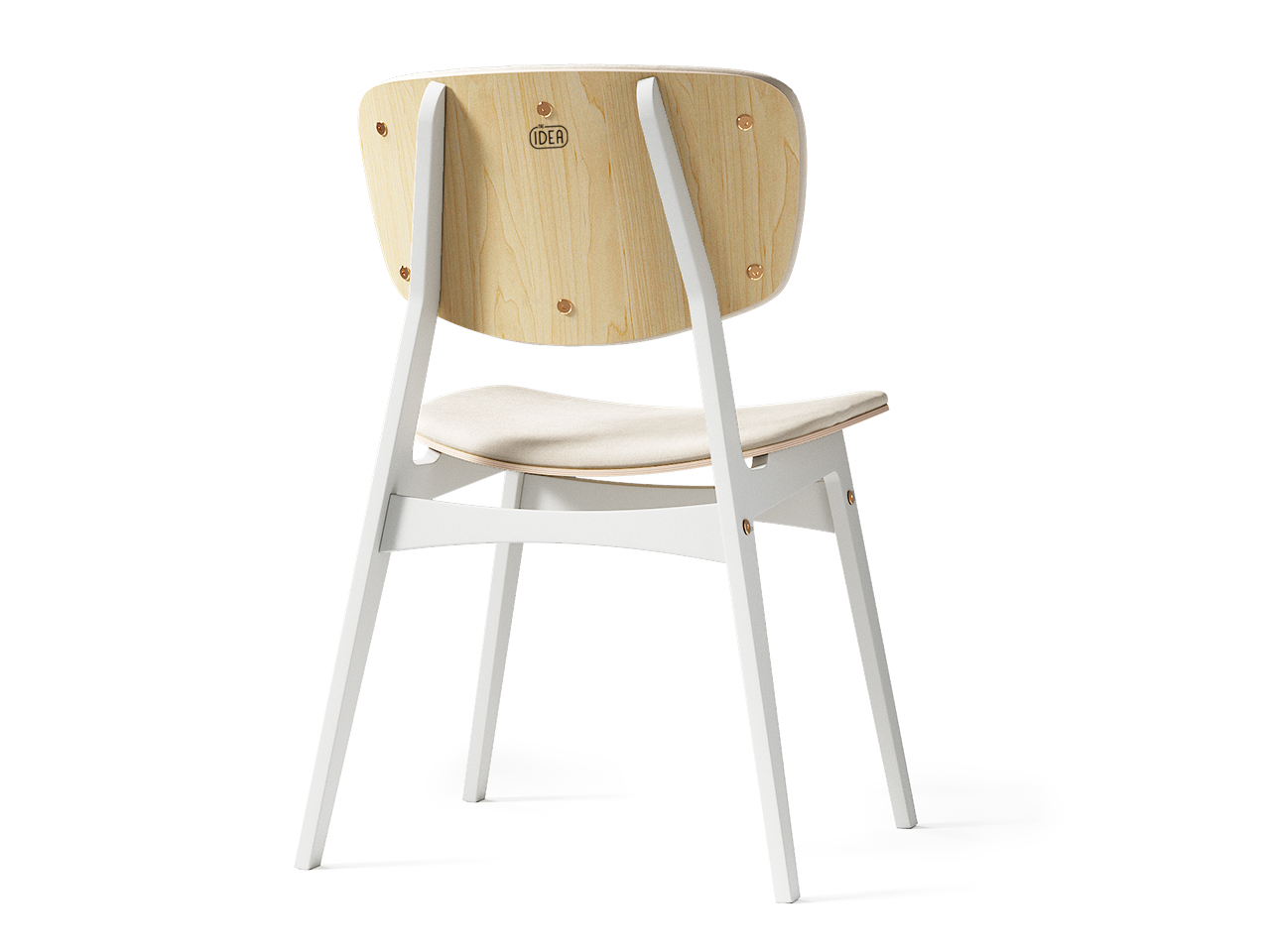 Мягкий стул SID Светлая берёза / Молочный / Ткань категория 2, арт. 001 THE IDEA  210635 Бежевый  - Вид №2