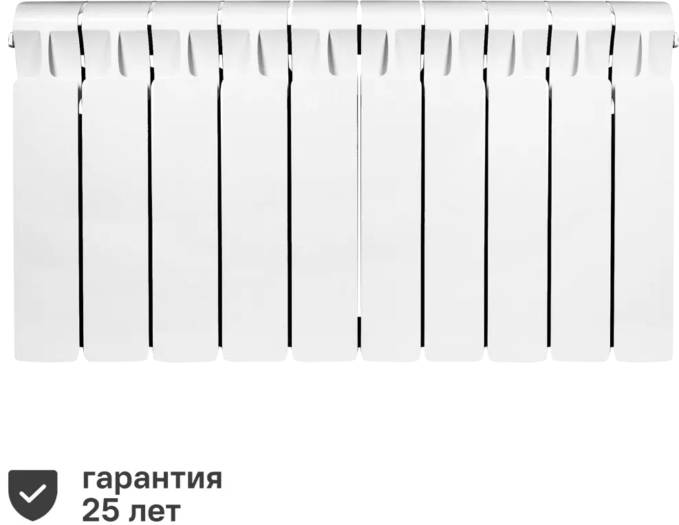 RIFAR Monolit 350 - Биметаллический радиатор на 10 секций с нижним подключением 18722968