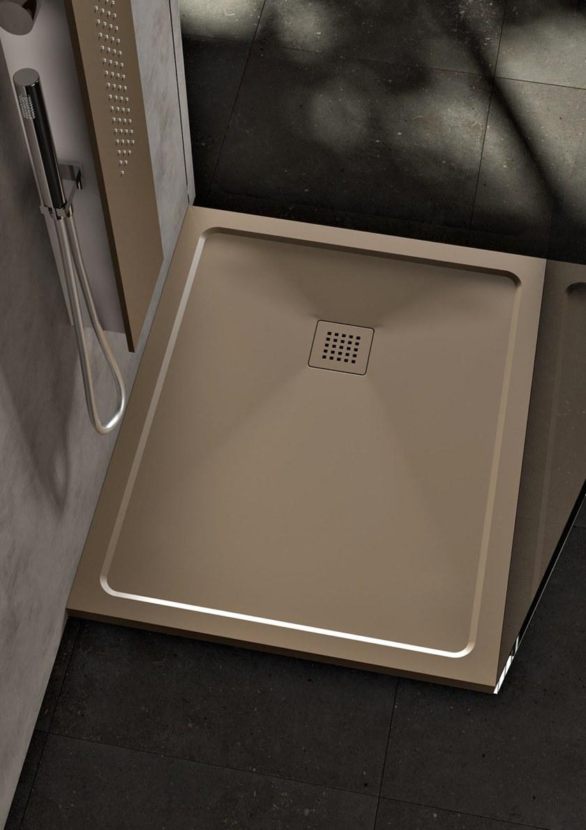 Albatros Очень плоский прямоугольный душевой поддон из пластмассы  03mobt05  - Вид №1