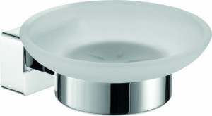 H2016/15CR Sanibano Argos, настенная стеклянная мыльница, цвет хром