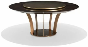 HUGUES CHEVALIER Круглый обеденный стол из дерева Paris