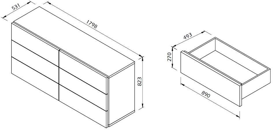 TemaHome Комод из фанерованной древесины Aurora sun-id-1468366 - Вид №5