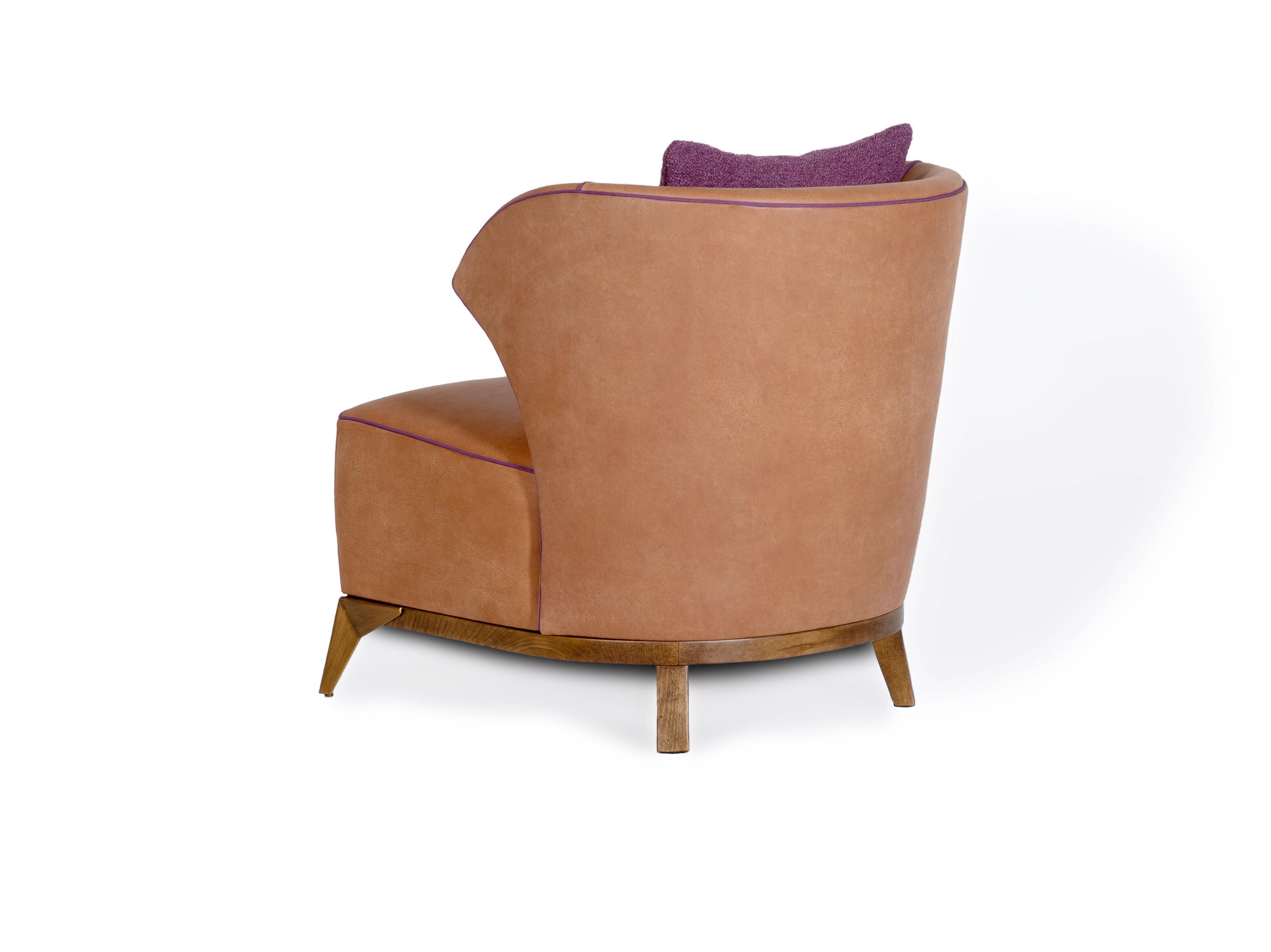 Дикий кожаный стул Mantellassi 1926 Agostina ARCH-00040728 - Вид №9