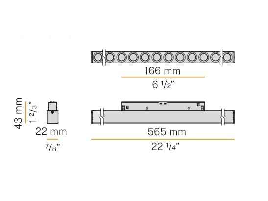 Заливка формы алюминия Сид освещения следа Panzeri Astoria ARCH-00009415 - Вид №4