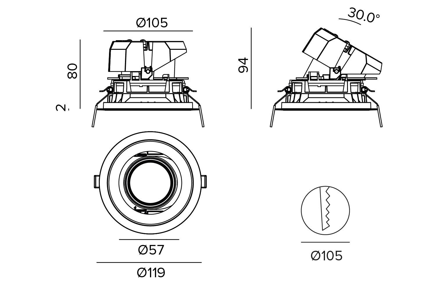 Регулируемый светодиодный прожектор TARGETTI CCTEvo ARCH-00029701 - Вид №5
