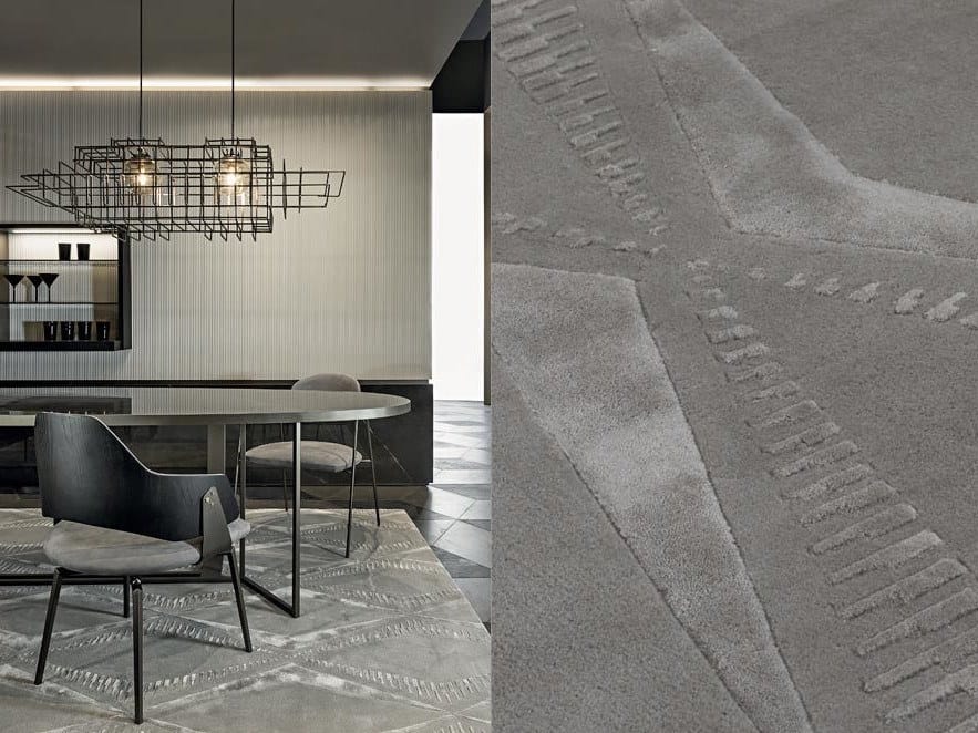 Прямоугольный ковер ручной работы из шерсти Shake DIAMOND ARCH-00062236 - Вид №1