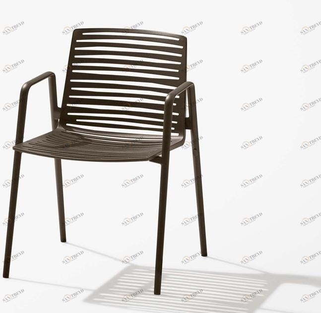 FAST Садовый стул из алюминия с подлокотниками Zebra 401