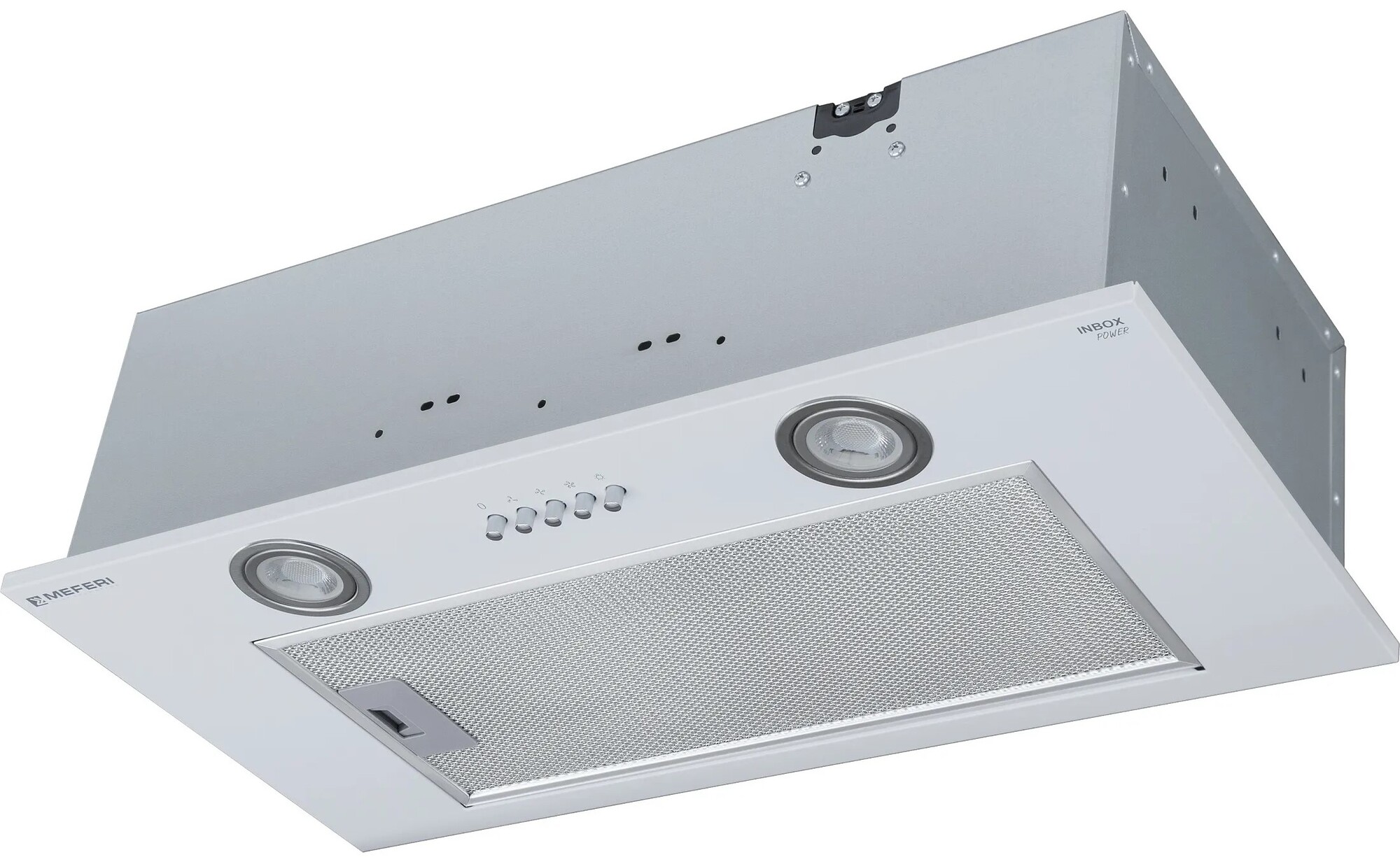 9168683 Вытяжка полновстраиваемая Meferi INBOX60WH POWER белый STDN-0027913 - Вид №2