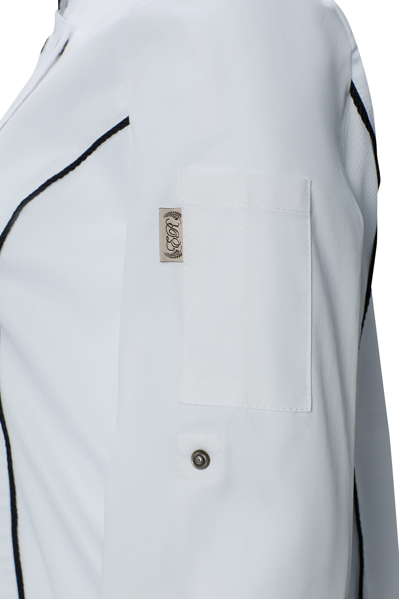 67687 Китель поварской женский цвет white (белый) RICON  Одежда для поваров  размер 42 (XS)  - Вид №4