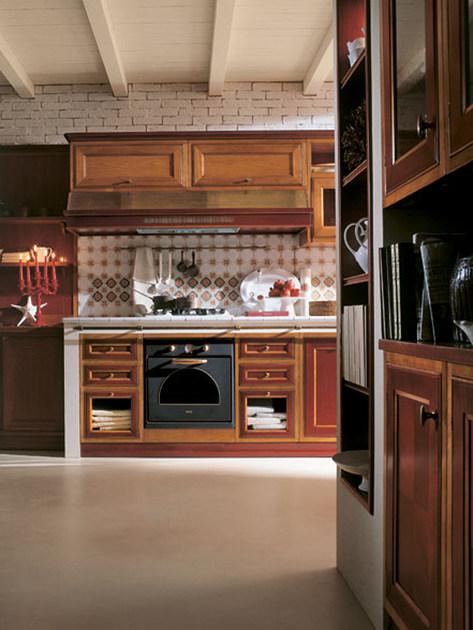 Martini Interiors Линейная кухня в вишне Newport sun-id-1516028 - Вид №1