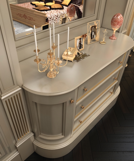 Regency7 Tifernoit Лакированные буазери серо-голубого цвета в стиле регентства Soggiorno  - Вид №7