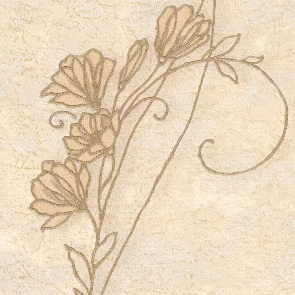 Обои флизелиновые Vog Collection Веточка бежевые 1.06 м 7347-28 STLM-2042506 - Вид №1