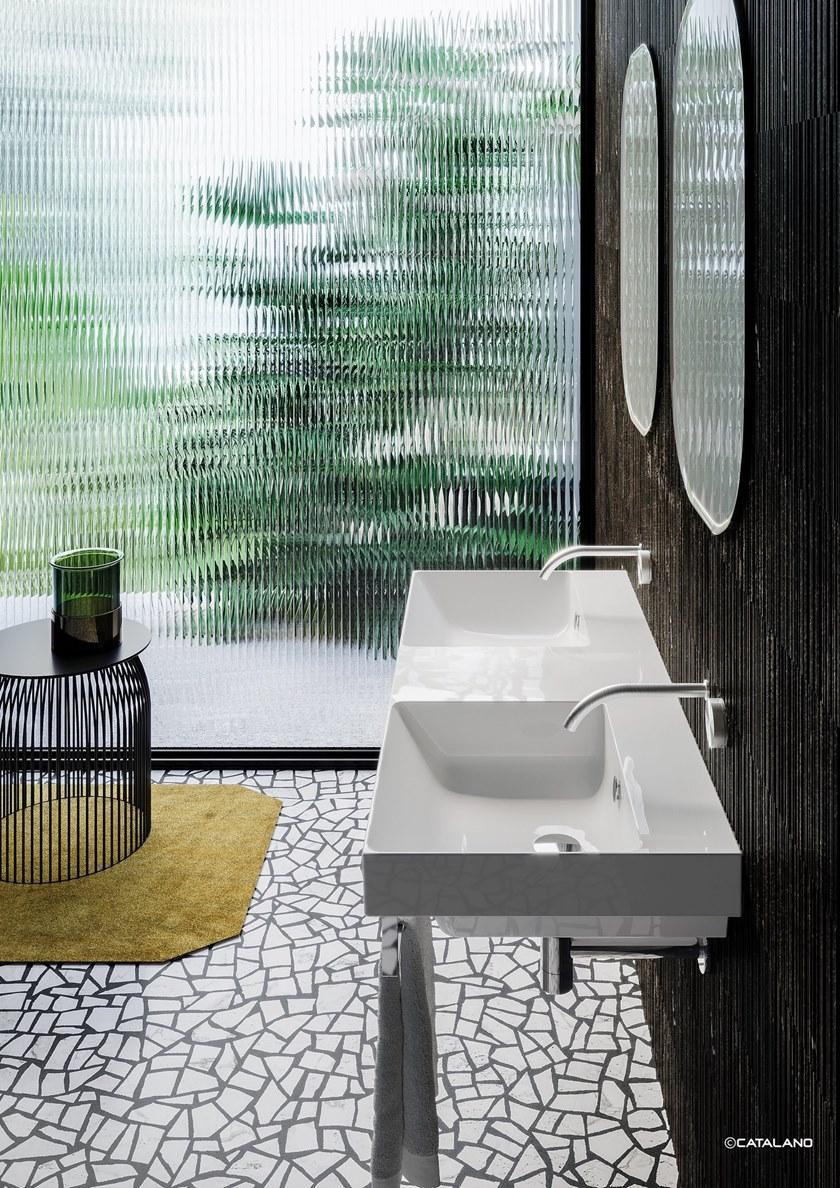 Подвесная раковина настенная овальная CERAMICA CATALANO New zero белая sun-id-1448392 - Вид №2