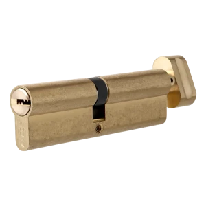 Цилиндр Apecs SM-100-C-G, 50x50 мм, ключ/вертушка, цвет золото 82379230 STLM-2005808