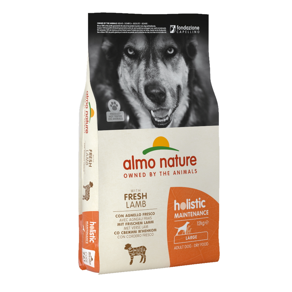 ПР0059728 Корм для собак Holistic-L-Maintenance для крупных пород, ягненок сух. 12кг Almo Nature 