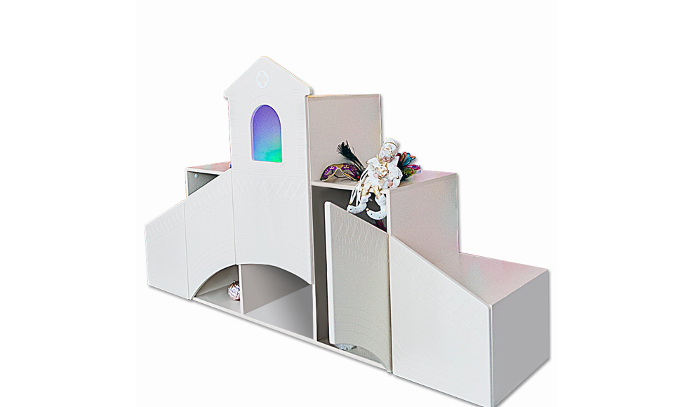 Детский стеллаж-мост "Венеция" МАНДАРИН ВЕНЕЦИЯ 178661 Красный Santreyd - Вид №1