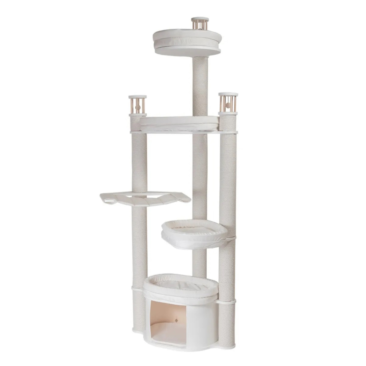ПР0058600 Игровой комплекс Beauty-3, 216 см, цвет белый подушки белые, основание прямоугольное MYSNOOPY 