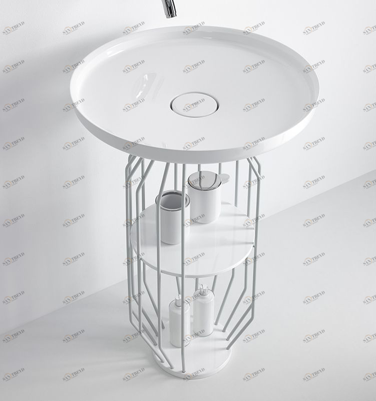 BW001BW020 Напольная раковина стоящая круглая Inbani 