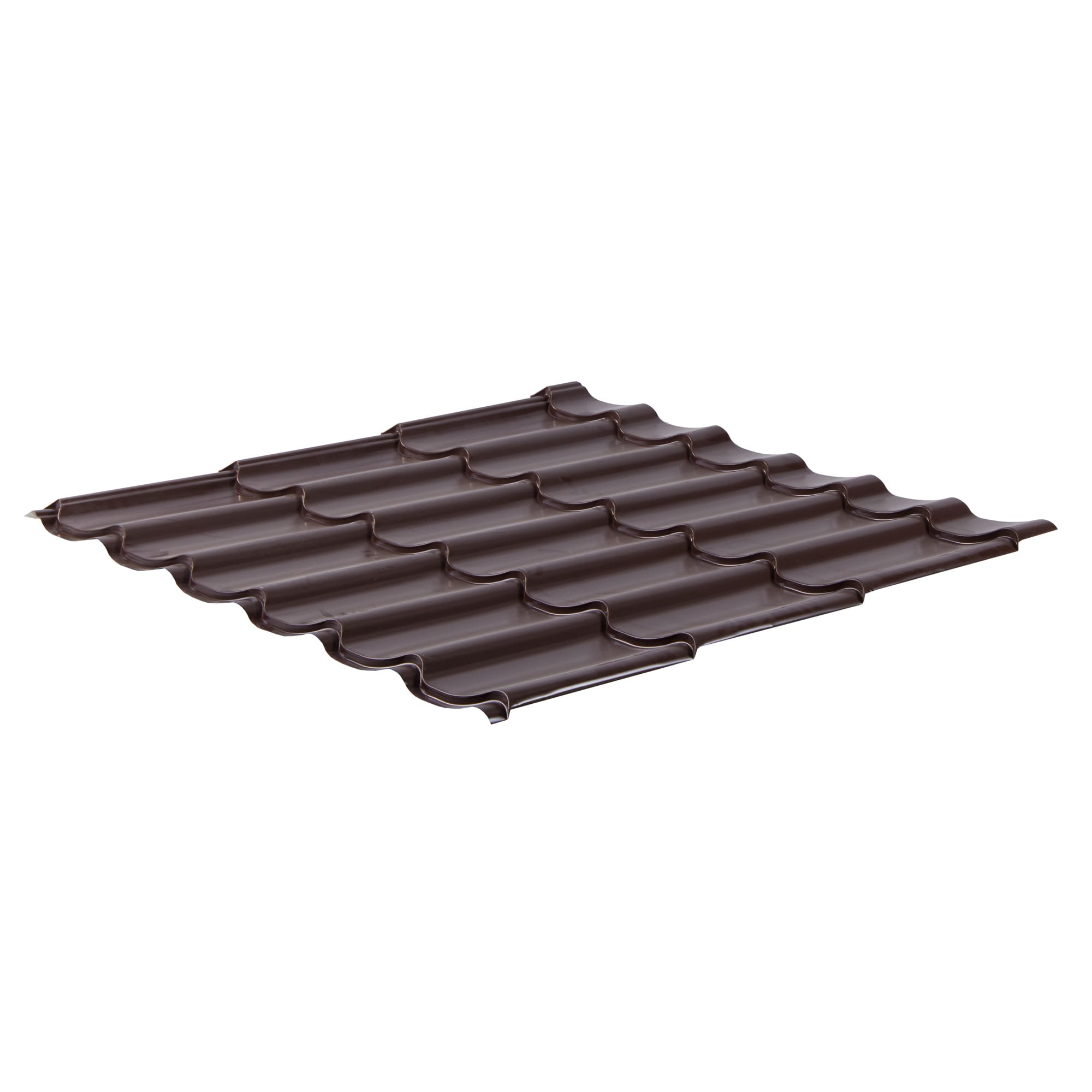 10008751 Металлочерепица 0.4 мм 1170х1180 мм RAL 8017 коричневый Santreyd  - Вид №1