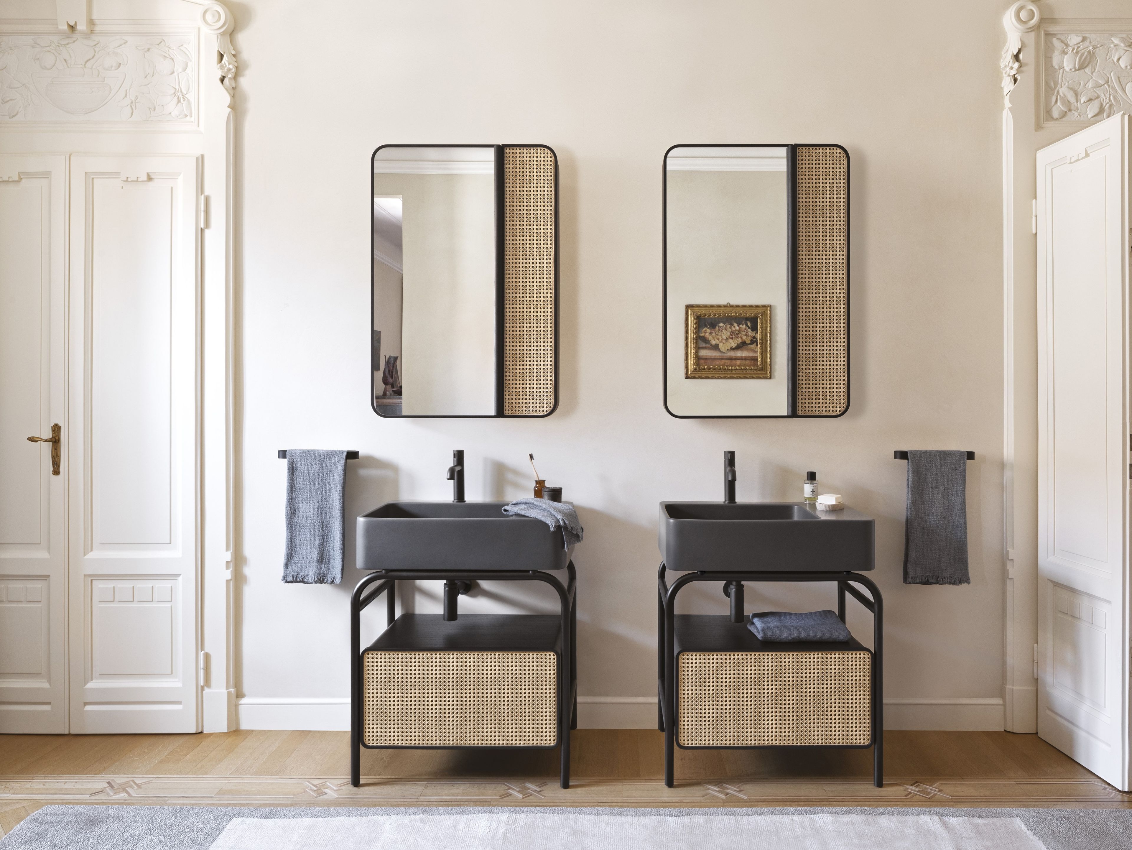 Венское соломенное зеркало с контейнером для ванной комнаты Ceramica Cielo Marcel ARCH-00122104 - Вид №3