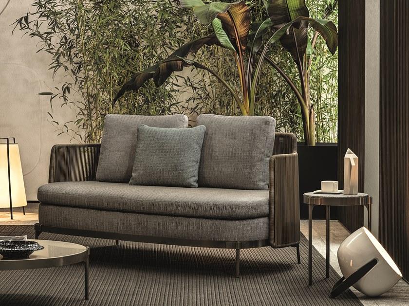 Minotti 2-местный тканевый садовый диван Tape cord outdoor sun-id-1397652 - Вид №1