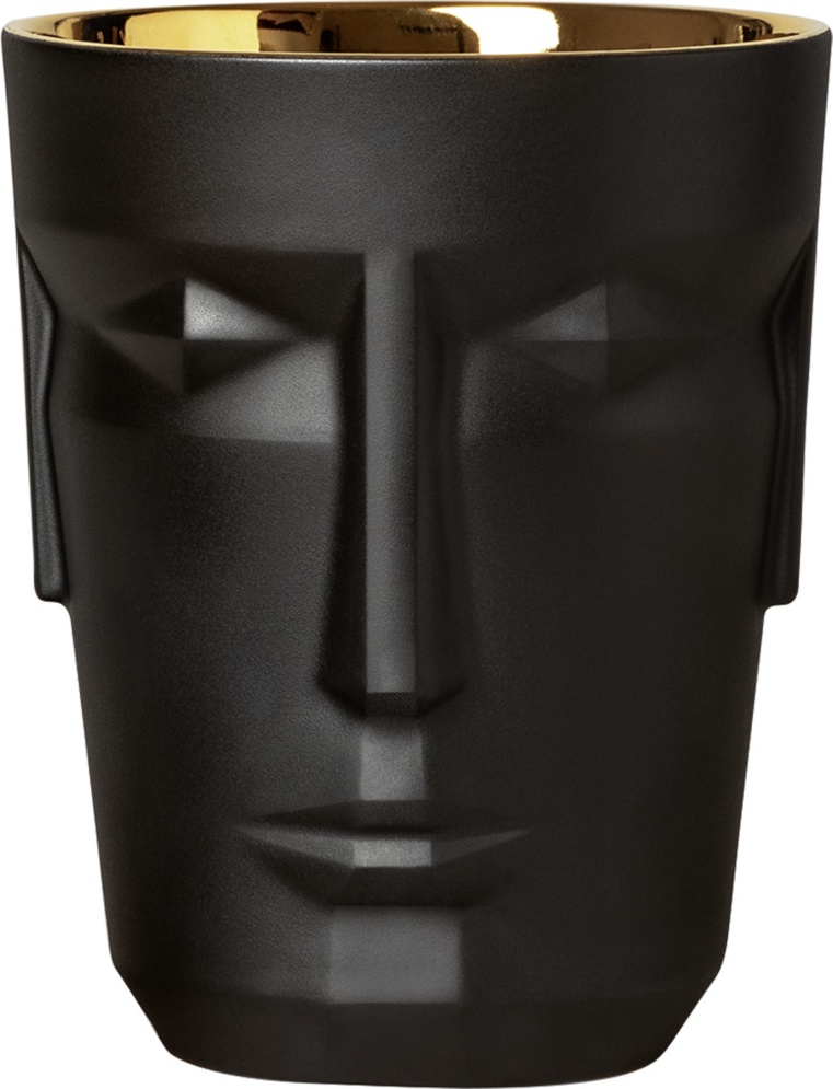 10650427 Sieger by Furstenberg Ведерко для льда Sieger by Furstenberg "Прометей" 20см (чёрное, золтист.) Фарфор 