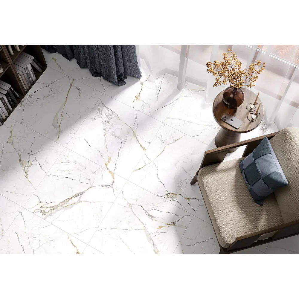Глазурованный керамогранит Alma Ceramica Napoli 04 60x60 см 1.8 м2 матовый цвет белый 89456580 STLM-2026534