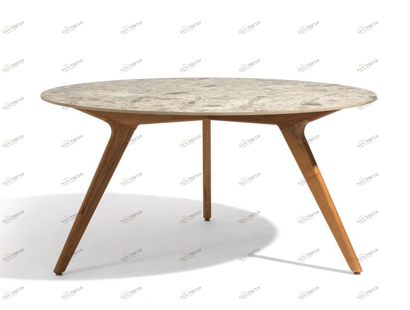 MANUTTI Круглый керамический садовый высокий стол Torsa sun-id-1460580