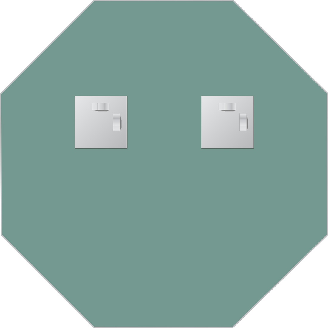 BY 0073 Зеркало со шлифованной кромкой EVOFORM Primary - Вид №2