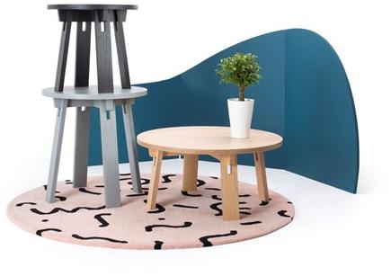 Deadgood Высокий круглый стол из лакированного ясеня  M1lt  - Вид №5