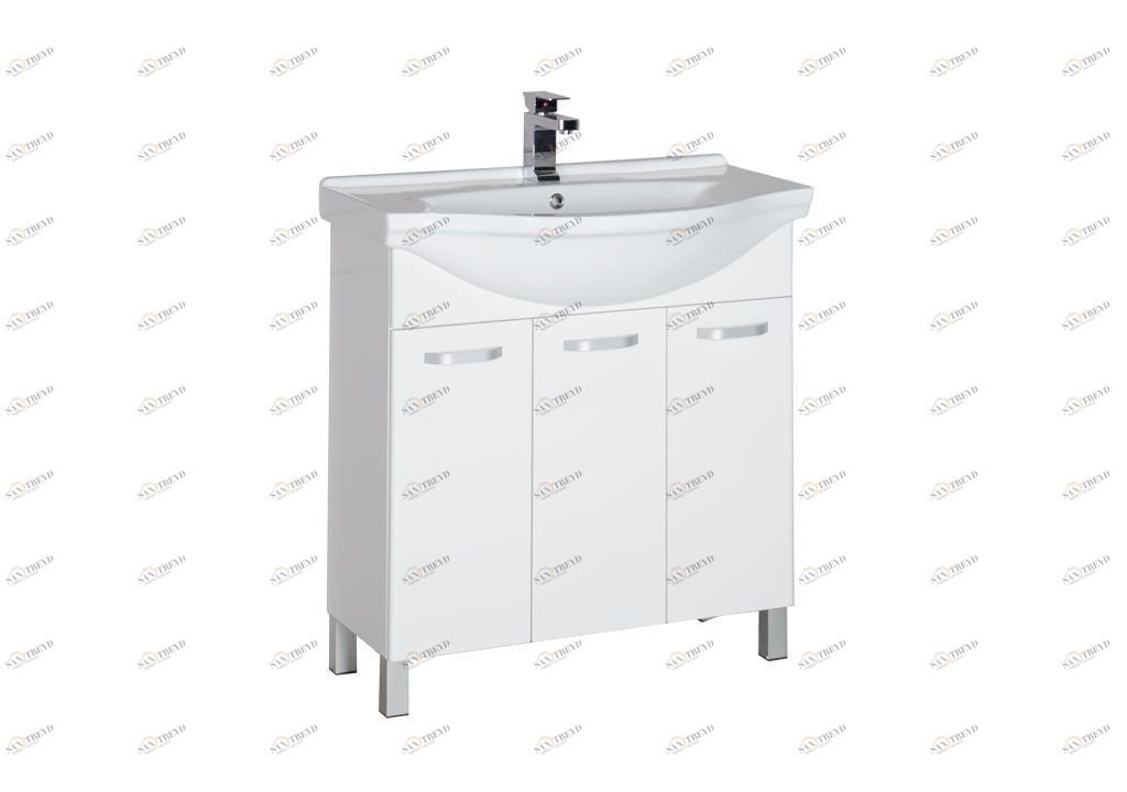 Тумба с раковиной Aquanet Глория 80 белый 0017160400176699