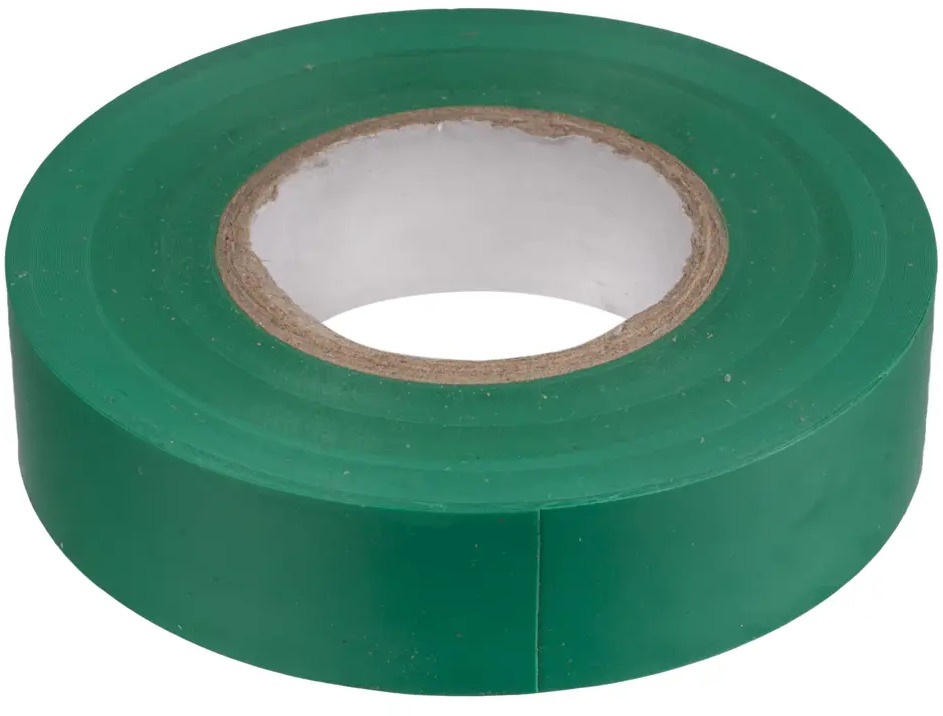 Изолента IEK зеленая ПВХ для электроизоляции и маркировки 12462931