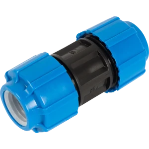 Обжимная муфта ПОЛИТЭК 25x25 мм для полиэтиленовых труб 11738561