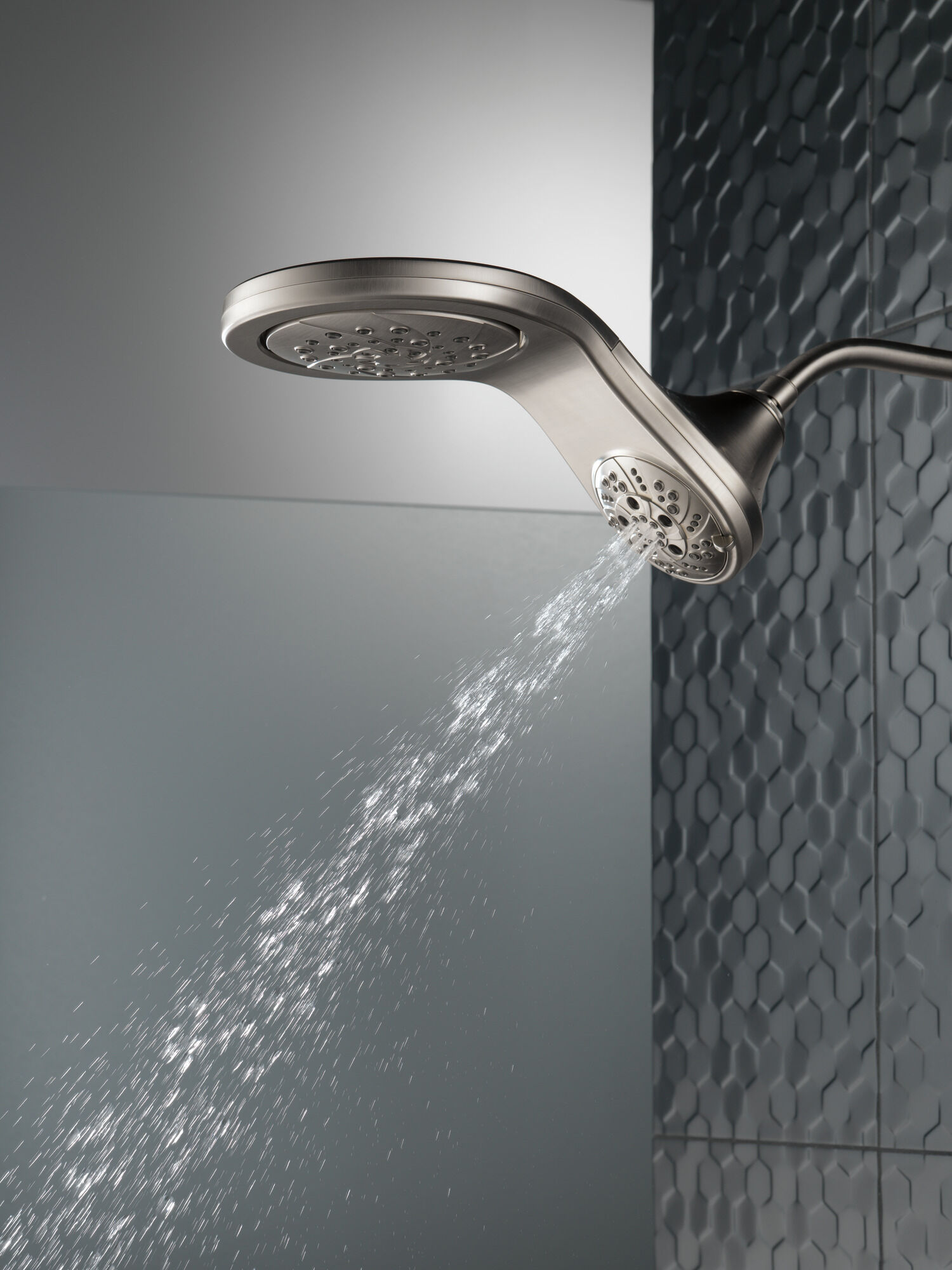 HydroRain® H2Okinetic® In2ition® Душ два в одном с 5 настройками Delta Faucet 58581-SS-PK - Вид №15