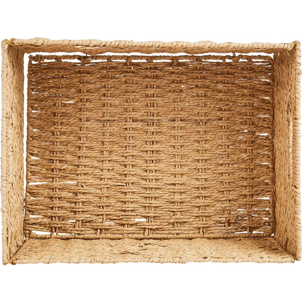 SPACEO Корзина для хранения из бумажных нитей 38×28×18 см бежевая 89344360 Kub STLM-1080008 - Вид №1