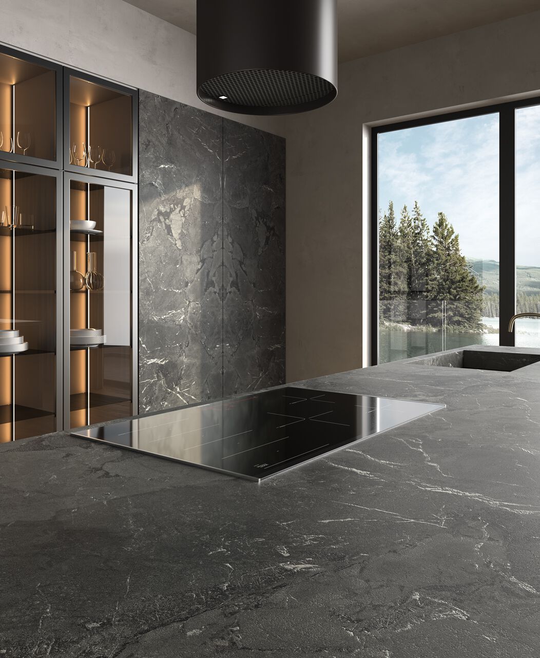 Кухонный топ из керамогранита с эффектом камня CERAMICA FONDOVALLE MYTOP ARCH-00038579 - Вид №8