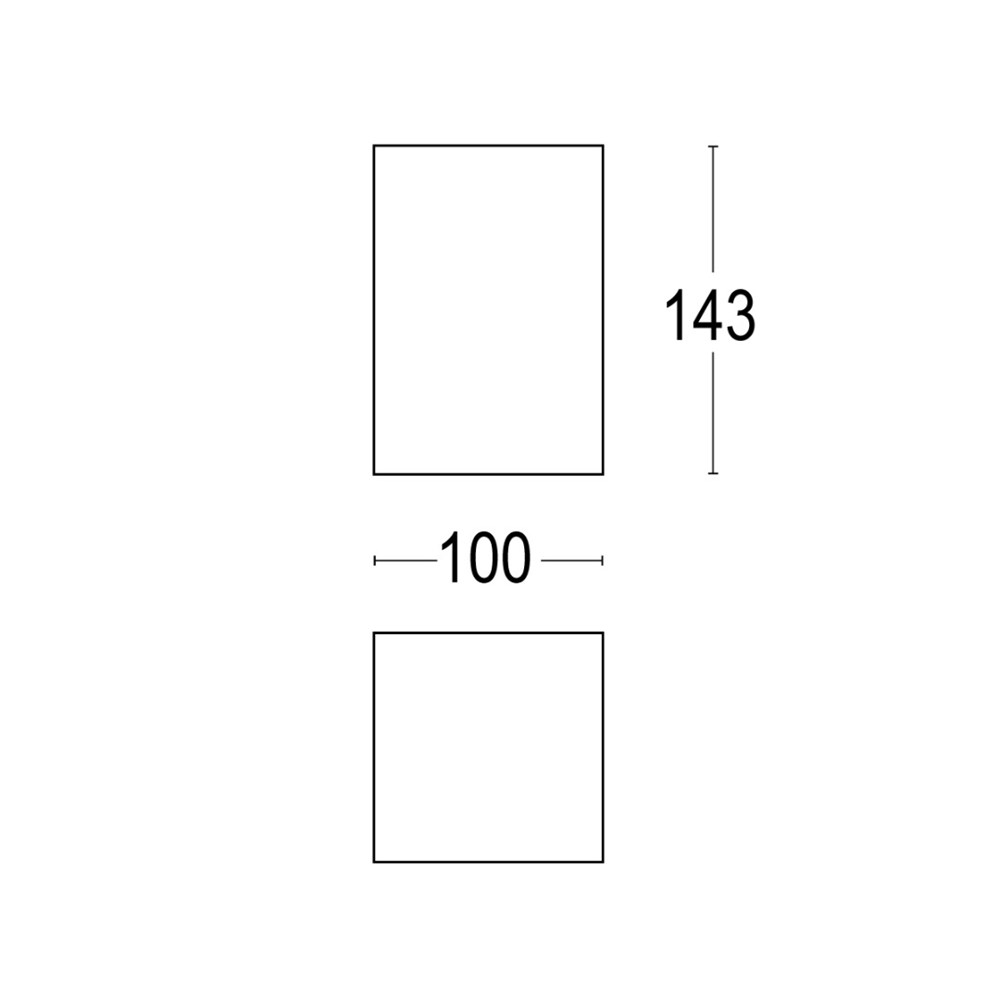 Box 1C Dark SQ 1L Ghidini Box C Dark SQ .01 Белый (Матовый)  - Вид №1