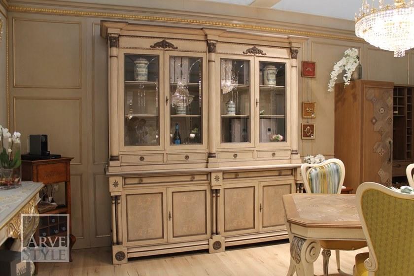 Arvestyle Буфет из лакированного дерева и стекла с распашными дверцами  As-1801  - Вид №1