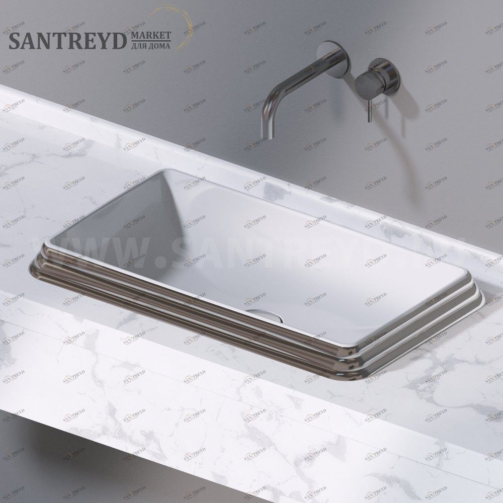 L611251 Накладная раковина под столешницу  прямоугольная A. e T. Italia GLASS AeT ITALIA